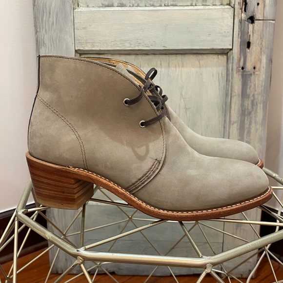 Red Wing Shoes Shoes - Red Wing Heritage Nubuck Leather Lillian Boots in Gray Lace Up- Women’s Size 9